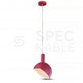 Lampa dekoracyjna wisząca aluminiowa różowa regulowany kąt 1,2m E14 max 60W IP20 V-TAC VT-7100-P
