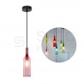 Lampa dekoracyjna wisząca butelka różowa 1m E14 max 60W IP20 V-TAC VT-7558