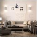 Lampa dekoracyjna wisząca chromowany klosz z przetłoczeniami fi:180mm dł:1000mm E27 max 60W IP20 V-TAC VT-8180-CH
