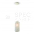 Lampa dekoracyjna wisząca klosz biały mat fi:130mm dł:1300mm E27 max 60W IP20 V-TAC VT-7132-MW