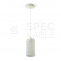 Lampa dekoracyjna wisząca klosz biały mat fi:130mm dł:1300mm E27 max 60W IP20 V-TAC VT-7132-MW