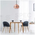 Lampa dekoracyjna wisząca miedziany klosz z przetłoczeniami fi:200mm dł:1000mm E27 max 60W IP20 V-TAC VT-8200