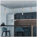 Lampa dekoracyjna wisząca oprawka chrom + przewód niebieski dł:1000mm E27 max 60W IP20 V-TAC VT-7338-BL