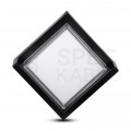 Lampa elewacyjna, kinkiet kwadrat LED 12W 1160lm 3000K IP65 czarny barwa WW biała ciepła V-TAC VT-827-SQ-N