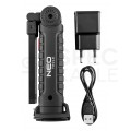 Lampa latarka robocza akumulatorowa LED 3W 200lm warsztatowa 2w1 USB NEO 99-041