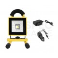 Lampa robocza akumulatorowa LED 20W 6000K przenośna, halogen warsztatowy IP44 SLIM