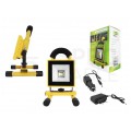 Lampa robocza akumulatorowa LED 20W 6000K przenośna, halogen warsztatowy IP44 SLIM