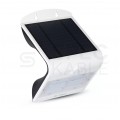 Lampa ścienna, elewacyjna solarna LED 3W 400lm 3000-4000K IP44 biały barwa WW lub NW biała ciepła lub neutralna V-TAC VT-768