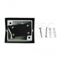 Lampa ścienna, kinkiet kwadrat GU10 max 35W czarny IP44 V-TAC VT-7651SQ