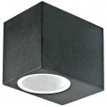 Lampa ścienna, kinkiet kwadrat GU10 max 35W czarny IP44 V-TAC VT-7651SQ