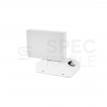 Lampa ścienna kwadratowa, kinkiet 350st LED 17W 2520lm 3000K biały z czujnikiem ruchu barwa WW biała ciepła IP65 V-TAC VT-11020S-SQ-W