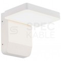 Lampa ścienna kwadratowa, kinkiet 350st LED 17W 2580lm 4000K biały barwa NW biała neutralna IP65 V-TAC VT-11020-SQ-W