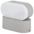Lampa ścienna obrotowa 350st LED 6W 660lm 3000K szara barwa WW biała ciepła IP65 V-TAC VT-816