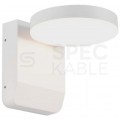 Lampa ścienna okrągła, kinkiet 350st LED 17W 2480lm 3000K biały barwa WW biała ciepła IP65 V-TAC VT-11020-RD-W