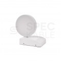 Lampa ścienna okrągła, kinkiet 350st LED 17W 2480lm 3000K biały barwa WW biała ciepła IP65 V-TAC VT-11020-RD-W