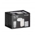 Lampa ścienna okrągła, kinkiet 350st LED 17W 2480lm 3000K biały barwa WW biała ciepła IP65 V-TAC VT-11020-RD-W