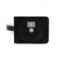 Lampa ścienna okrągła, kinkiet 350st LED 17W 2520lm 3000K czarny z czujnikiem ruchu barwa WW biała ciepła IP65 V-TAC VT-11020S-RD-B