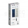 Lampa solarna LED 40W 3500lm 6500K panel fotowoltaiczny, pilot sterowania, czujnik ruchu barwa CW biała zimna V-TAC VT-30301ST