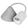 Lampa wisząca zwis sufitowy E27 betonowa szara