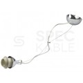 Lampa wisząca zwis sufitowy E27 chromowana pod klosz (z linką)