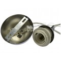 Lampa wisząca zwis sufitowy E27 chromowana pod klosz (z linką)