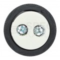 Lampka kontrolna sterownicza LED Biała 12V fi:22mm ADELID