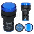 Lampka kontrolna sterownicza LED Niebieska 12V fi:22mm ADELID