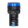 Lampka kontrolna sterownicza LED Niebieska 24V fi:22mm ADELID
