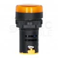 Lampka kontrolna sterownicza LED Żółta 24V fi:22mm ADELID