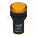 Lampka kontrolna sterownicza LED Żółta 24V fi:22mm ADELID
