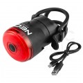 Lampka rowerowa tylna 0,5W 30lm z funkcją STOP Światło rowerowe USB NEO 91-003