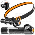 Latarka czołowa akumulatorowa LED 10W 800lm z funkcją zoom NEO 99-026