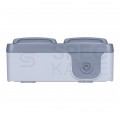 LEGRAND PLEXO Kompletne Gniazdo podwójne poziome natynkowe 2P+Z z klapką + puszka n/t IP55