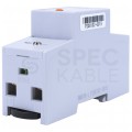 Licznik zużycia energii elektrycznej 1-fazowy 10/80A 1-modułowy z wyświetlaczem LCD BEMKO
