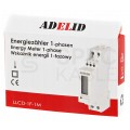 Licznik zużycia energii elektrycznej 1-fazowy 5/32A 1-modułowy z wyświetlaczem LCD ADELID