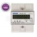 Licznik zużycia energii elektrycznej MID 3-fazowy 5/80A 4-modułowy z wyświetlaczem LCD ORNO