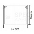 Listwa elektroinstalacyjna kanał kablowy BKK 16x16mm korytko z pokrywą