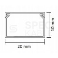 Listwa elektroinstalacyjna kanał kablowy BKK 20x10mm korytko z pokrywą KARTON=240m (120szt) NEKU
