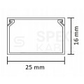 Listwa elektroinstalacyjna kanał kablowy BKK 25x16mm korytko z pokrywą i taśmą montażową 2-stronną