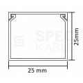 Listwa elektroinstalacyjna kanał kablowy BKK 25x25mm korytko z pokrywą