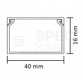 Listwa elektroinstalacyjna kanał kablowy BKK 40x16mm korytko z pokrywą i taśmą montażową 2-stronną NEKU