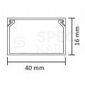 Listwa elektroinstalacyjna kanał kablowy BKK 40x16mm korytko z pokrywą KARTON=84m (42szt) NEKU