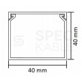 Listwa elektroinstalacyjna kanał kablowy BKK 40x40mm korytko z pokrywą NEKU