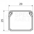 Listwa elektroinstalacyjna, kanał kablowy LHD 30x25mm korytko z pokrywą z folią ochronną KOPOS