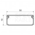 Listwa elektroinstalacyjna, kanał kablowy LHD 50x20mm korytko z pokrywą z folią ochronną KOPOS