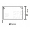 Listwa elektroinstalacyjna kanał kablowy STANDARD BKK 20x10mm korytko z pokrywą