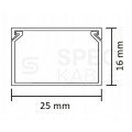 Listwa elektroinstalacyjna kanał kablowy STANDARD BKK 25x16mm korytko z pokrywą KARTON=150m (75szt)