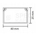 Listwa elektroinstalacyjna kanał kablowy STANDARD BKK 40x25mm korytko z pokrywą