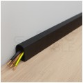 Listwa elektroinstalacyjna półokrągła kanał kablowy LPO 38x20mm korytko z pokrywą i taśmą montażową 2-stronną