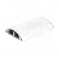 Listwa maskująca przewody TV maskownica uniwersalna napodłogowa naścienna 34x10mm biała 2m z taśmą 2-stronną KOPOS